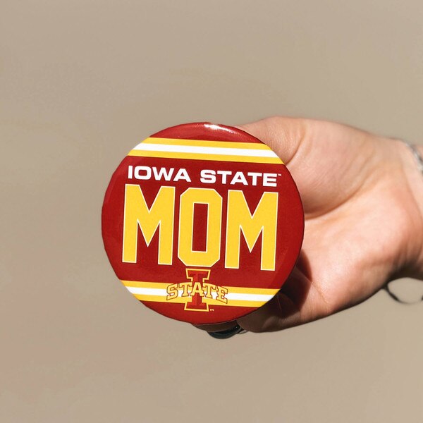 Iowa State Mom Pin 3-inch
